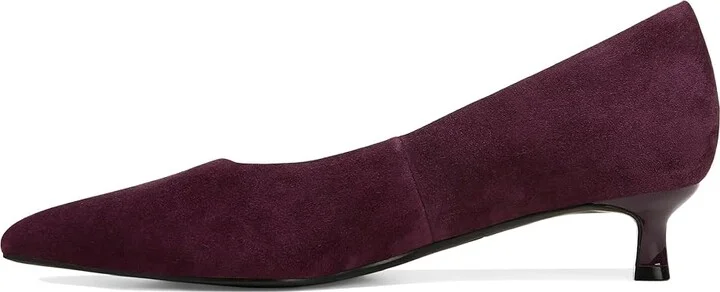 Naturalizer Natalia High Women's Heels Deep Plum Purple Suede : 8 W (C), Leather - Image 6