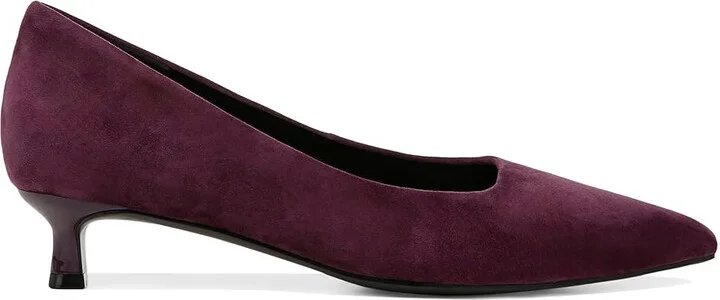 Naturalizer Natalia High Women's Heels Deep Plum Purple Suede : 8 W (C), Leather - Image 7