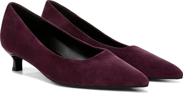 Naturalizer Natalia High Women's Heels Deep Plum Purple Suede : 8 W (C), Leather