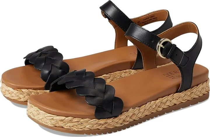 Naturalizer Neila Women's Shoes Black Leather : 8.5 M (B)