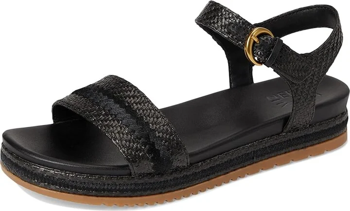 Naturalizer Neila2 Women's Wedge Shoes Black Raffia : 11 W (C), Leather - Image 5