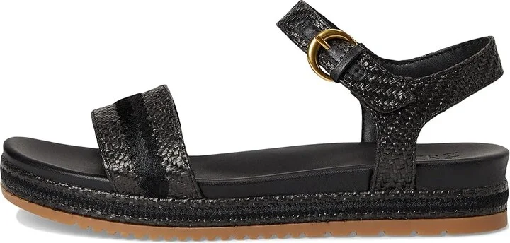 Naturalizer Neila2 Women's Wedge Shoes Black Raffia : 11 W (C), Leather - Image 6