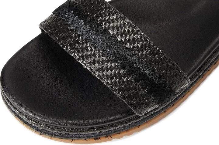 Naturalizer Neila2 Women's Wedge Shoes Black Raffia : 11 W (C), Leather - Image 7
