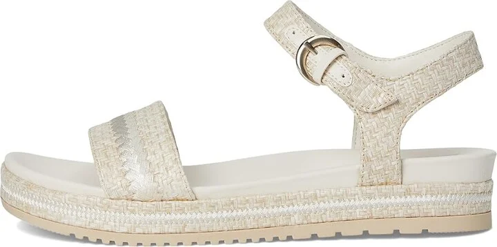 Naturalizer Neila2 Women's Wedge Shoes Eggshell Beige Raffia : 6.5 M (B), Leather - Image 6