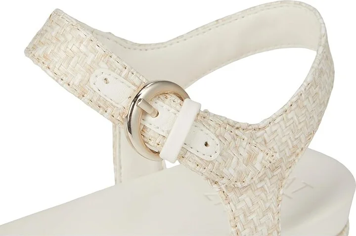 Naturalizer Neila2 Women's Wedge Shoes Eggshell Beige Raffia : 6.5 M (B), Leather - Image 7