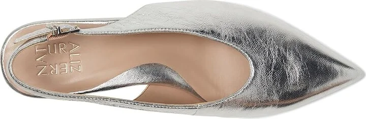 Naturalizer Nicolette High Women's Heels Silver Leather : 5 M (B) - Image 2