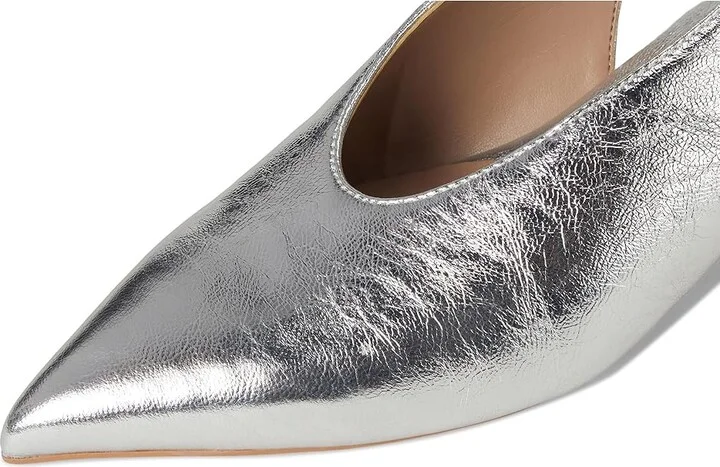 Naturalizer Nicolette High Women's Heels Silver Leather : 5 M (B) - Image 7