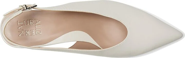 Naturalizer Nicolette High Women's Heels Warm White Leather : 7 M (B) - Image 2