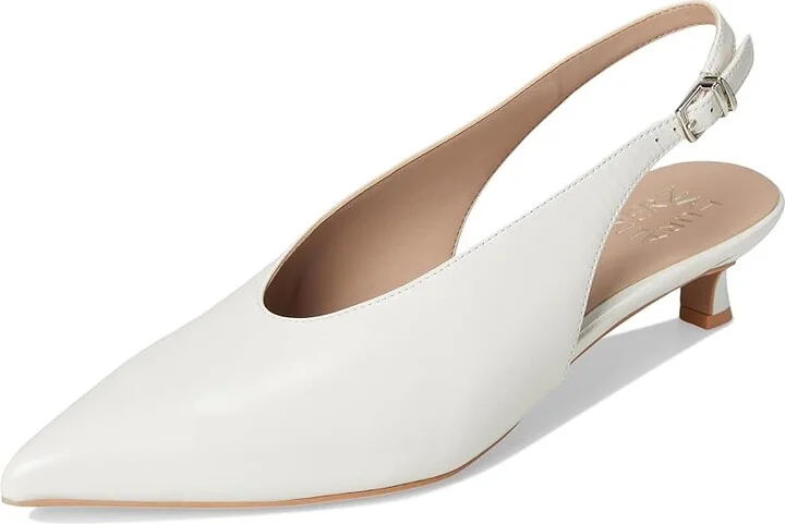 Naturalizer Nicolette High Women's Heels Warm White Leather : 7 M (B) - Image 5
