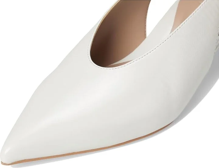 Naturalizer Nicolette High Women's Heels Warm White Leather : 7 M (B) - Image 7