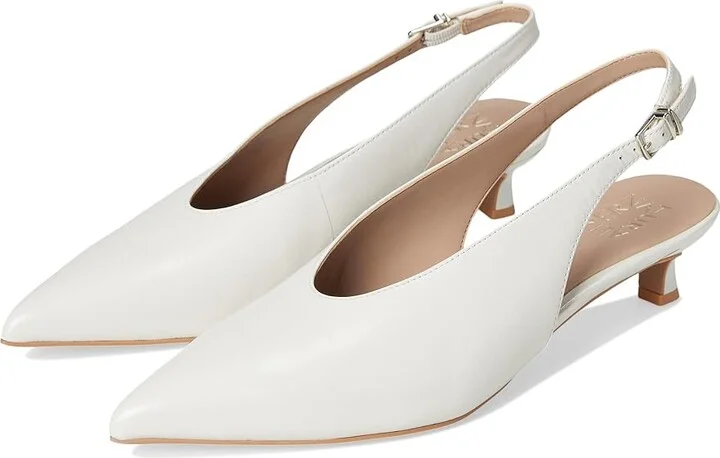 Naturalizer Nicolette High Women's Heels Warm White Leather : 7 M (B)