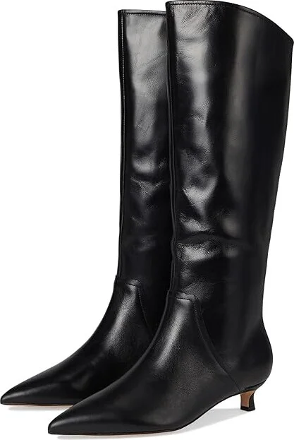 Naturalizer Nikita Boots Women's Boots Black Leather : 5.5 M (B)