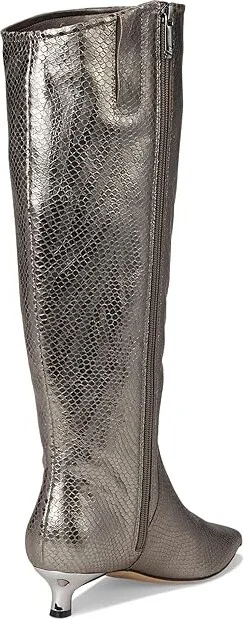 Naturalizer Nikita Boots Women's Boots Silver Leather : 6 M (B) - Image 4