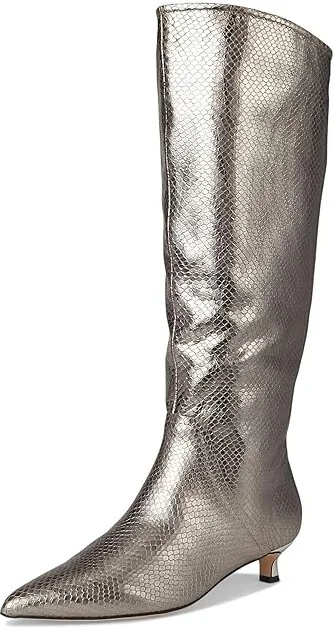Naturalizer Nikita Boots Women's Boots Silver Leather : 6 M (B) - Image 5