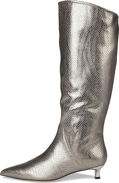 Naturalizer Nikita Boots Women's Boots Silver Leather : 6 M (B) - Image 6