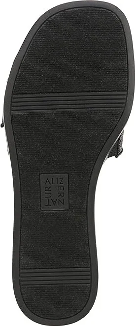 Naturalizer Olivia Slides Women's Sandals Black Straw Fabric : 5.5 M (B) - Image 3