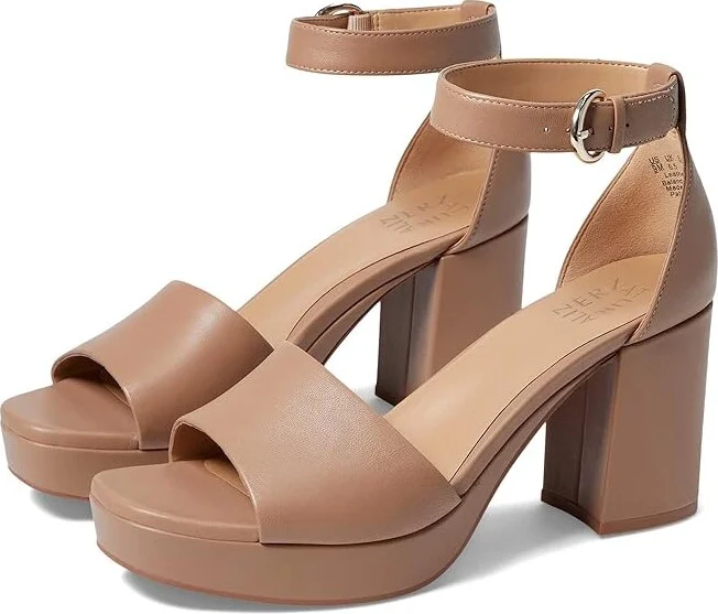 Naturalizer Pearlyn Women's Shoes Taupe Leather : 9.5 W (C)