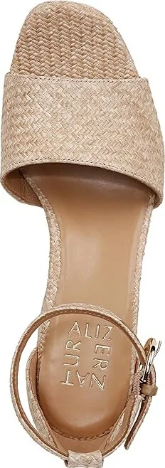 Naturalizer Pearlyn3 Ankle Straps Women's Sandals Wheat Woven Fabric : 10.5 M (B), Leather/Suede - Image 2