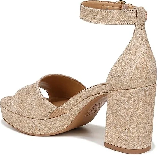 Naturalizer Pearlyn3 Ankle Straps Women's Sandals Wheat Woven Fabric : 10.5 M (B), Leather/Suede - Image 4