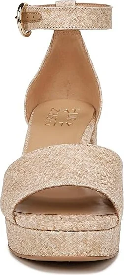 Naturalizer Pearlyn3 Ankle Straps Women's Sandals Wheat Woven Fabric : 10.5 M (B), Leather/Suede - Image 5