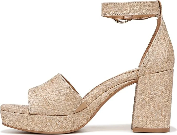 Naturalizer Pearlyn3 Ankle Straps Women's Sandals Wheat Woven Fabric : 10.5 M (B), Leather/Suede - Image 6