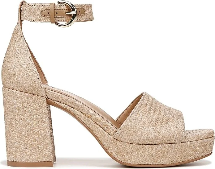 Naturalizer Pearlyn3 Ankle Straps Women's Sandals Wheat Woven Fabric : 10.5 M (B), Leather/Suede - Image 7