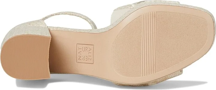 Naturalizer Pearlyn4 Women's Wedge Shoes Eggshell Beige Raffia : 11 W (C), Synthetic/Textile - Image 3