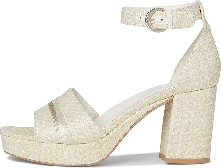 Naturalizer Pearlyn4 Women's Wedge Shoes Eggshell Beige Raffia : 11 W (C), Synthetic/Textile - Image 6