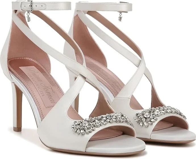 Naturalizer Pnina Tornai for Naturalizer - Amor Women's Shoes White : 10.5 M (B), Satin/Textile