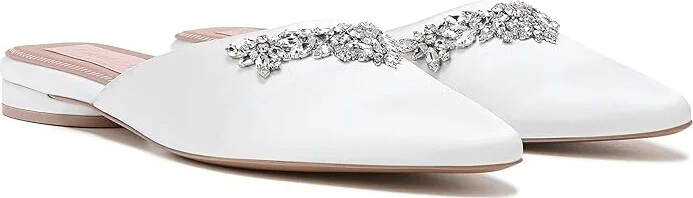 Naturalizer Pnina Tornai for Naturalizer - Pyaar Women's Shoes White : 9.5 M (B), Satin/Textile