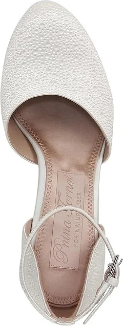 Naturalizer Pnina Tornai for Naturalizer - Rak Women's Shoes Silk White : 10 M (B), Leather/Textile - Image 2