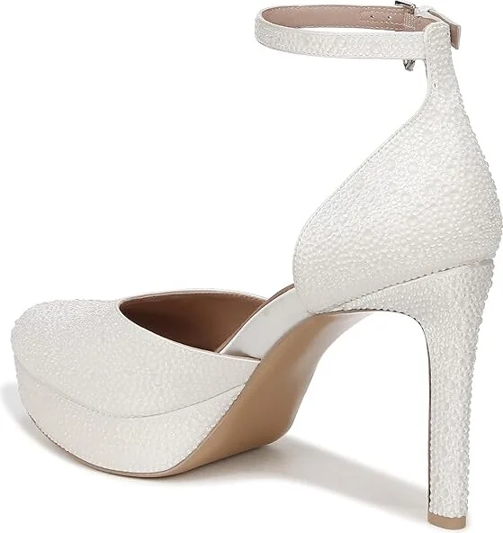 Naturalizer Pnina Tornai for Naturalizer - Rak Women's Shoes Silk White : 10 M (B), Leather/Textile - Image 4