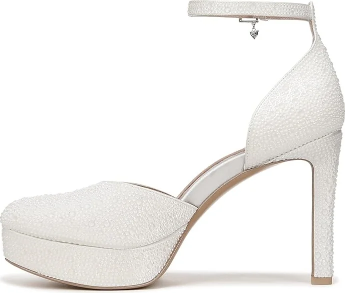 Naturalizer Pnina Tornai for Naturalizer - Rak Women's Shoes Silk White : 10 M (B), Leather/Textile - Image 6
