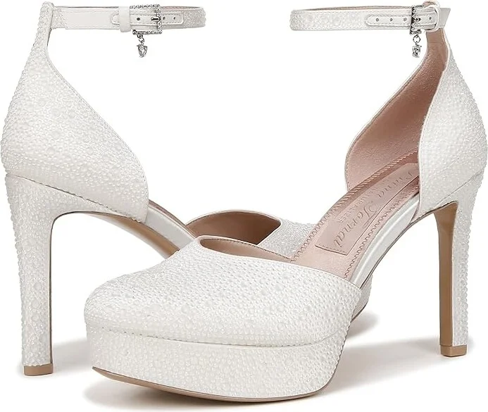 Naturalizer Pnina Tornai for Naturalizer - Rak Women's Shoes Silk White : 10 M (B), Leather/Textile
