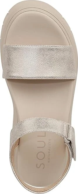 Naturalizer Poppi Ankle Straps Women's Sandals Light Gold Faux Leather : 7 W (C) - Image 2