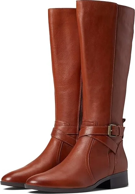 Naturalizer Rena Women's Boots Cider Wide Calf : 9 M (B), Leather