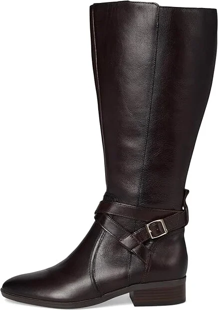 Naturalizer Rena2 Extra Wide Calf Boots Women's Boots Brown Leather : 8 WW (E), Leather/Textile - Image 6