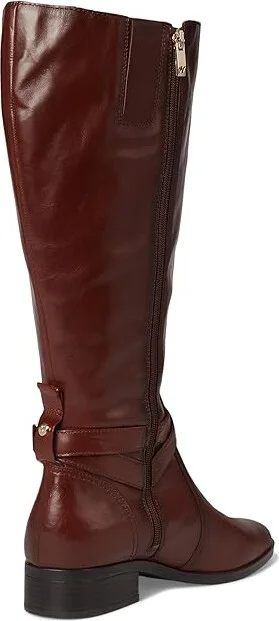 Naturalizer Rena2 Extra Wide Calf Boots Women's Boots Deep Saddle Brown Leather : 10 W (C), Leather/Textile - Image 4