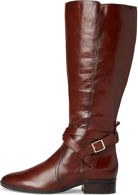 Naturalizer Rena2 Wide Calf Boots Women's Boots Deep Saddle Brown Leather : 11 WW (E) - Image 6