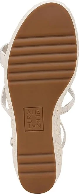 Naturalizer Serena Ankle Straps Women's Sandals Warm White Leather : 10 M (B), Rubber/Synthetic - Image 3