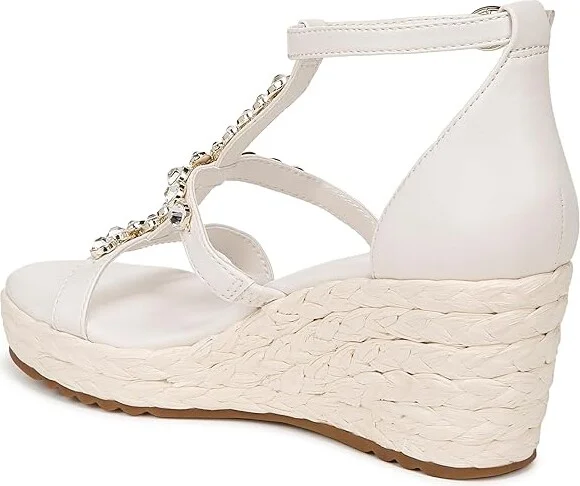 Naturalizer Serena Ankle Straps Women's Sandals Warm White Leather : 10 M (B), Rubber/Synthetic - Image 4