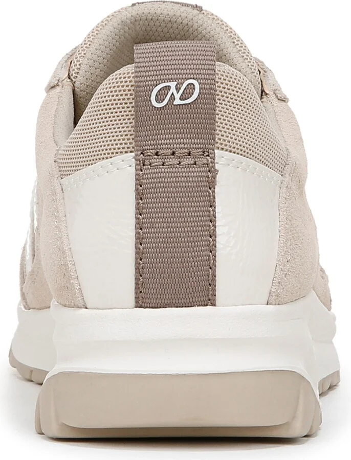 Naturalizer Shay-Jogger Lace Up Platform Sneakers - Warm White/Porcelain Mesh/Suede - Image 3