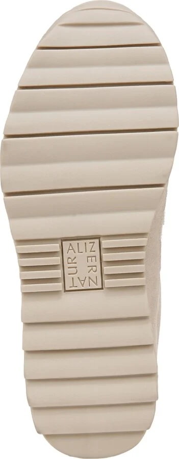 Naturalizer Shay-Jogger Lace Up Platform Sneakers - Warm White/Porcelain Mesh/Suede - Image 5