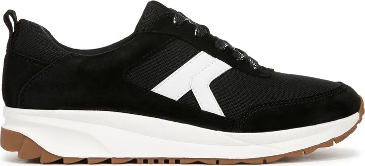Naturalizer Shay-Jogger Lace Up Platform Sneakers - Warm White/Porcelain Mesh/Suede - Image 6