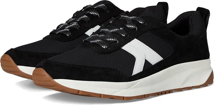 Naturalizer Shay Jogger Lace-Up Women's Shoes Black Mesh/Suede : 10 M (B)