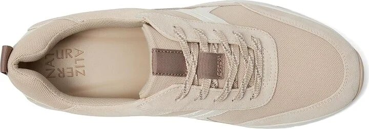 Naturalizer Shay Jogger Lace-Up Women's Shoes Warm White/Porcelain Suede : 12 M (B) - Image 2