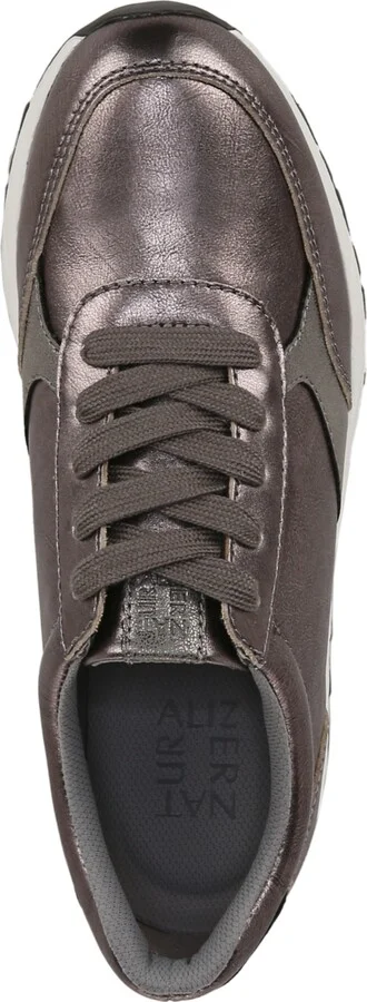Naturalizer Shay Lace Up Platform Sneakers - Warm White/Black Leather - Image 8