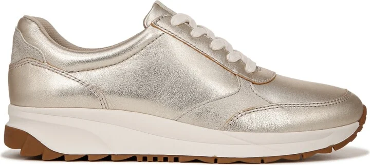 Naturalizer Shay Lace Up Platform Sneakers - Warm White/Black Leather - Image 10