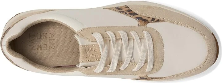 Naturalizer Shay Women's Shoes Warm White/Leopard Leather : 9 M (B) - Image 2