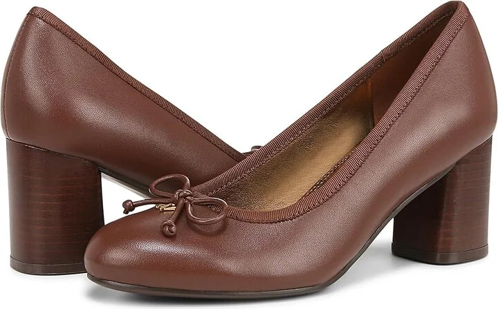 Naturalizer Sienna High Women's Heels Cappuccino Brown Leather : 7 W (C) - Image 5